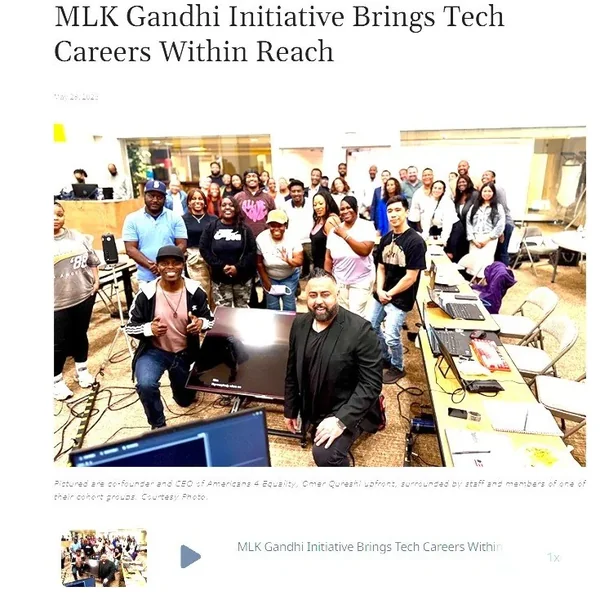 The Seattle Medium article on the MLK-Gandhi Empowerment Initiative